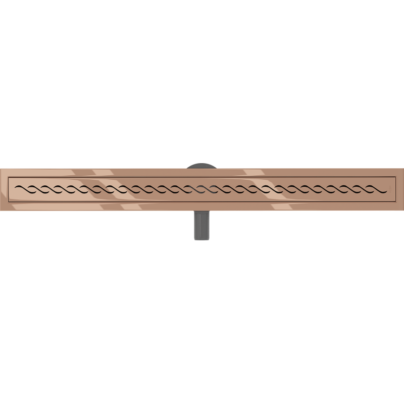 Mexen Flat 360° M18 rotating linear drain 80 cm, rose gold - 1623080-40