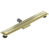 Mexen Flat M18 Linienentwässerung 50 cm, gold gebürstet - 1A23050-15