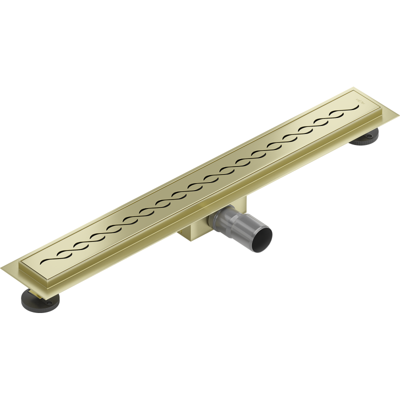 Mexen Flat M18 Linear Drain 60 cm, Brushed Gold - 1A23060-15