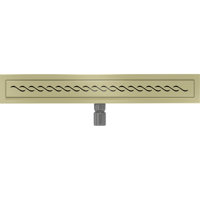 Mexen Flat M18 linear drain 70 cm, brushed gold - 1A23070-15