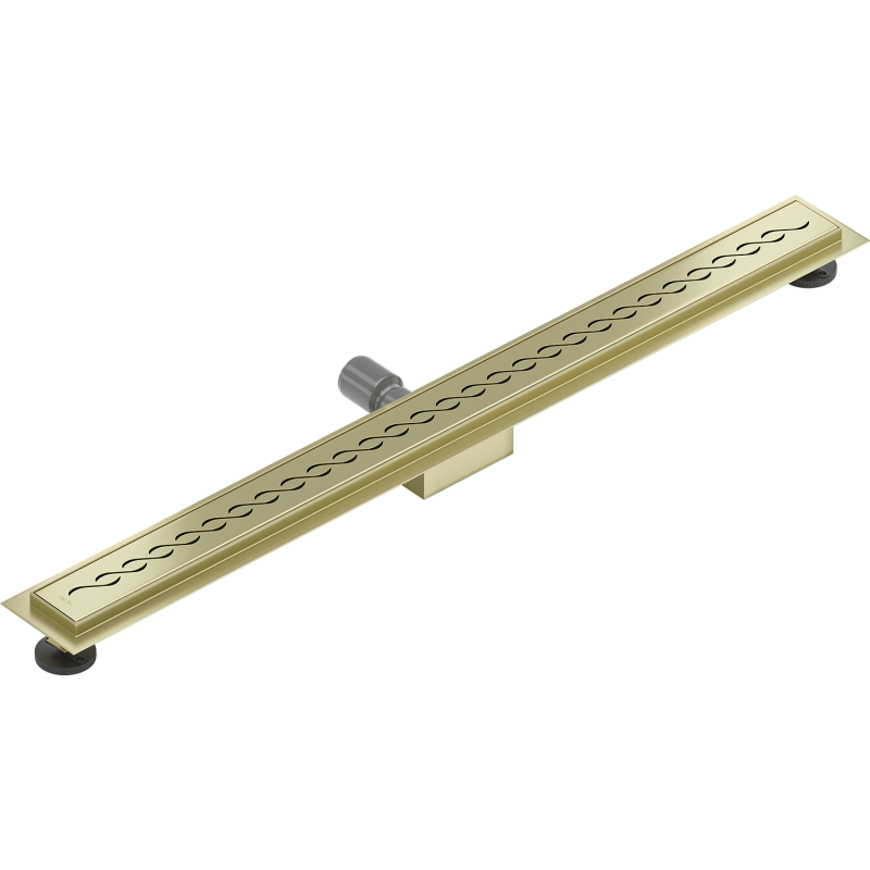 Mexen Flat M18 linear drain 80 cm, brushed gold - 1A23080-15