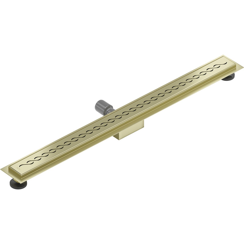 Mexen Flat M18 lineaarne äravool 90 cm, kuldne harjatud - 1A23090-15