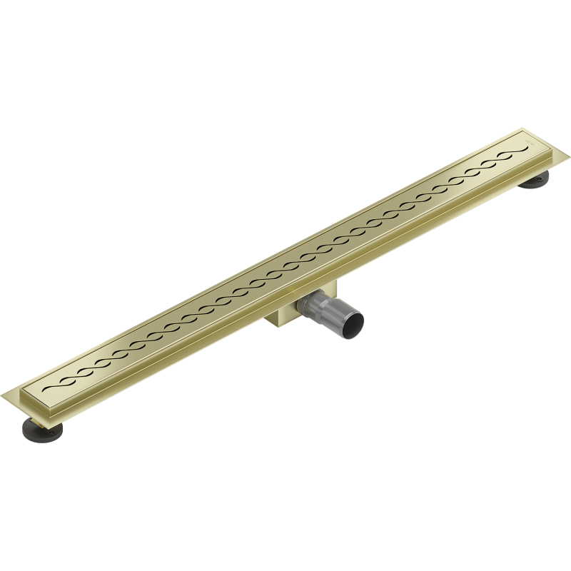 Mexen Flat M18 linear drain 90 cm, brushed gold - 1A23090-15