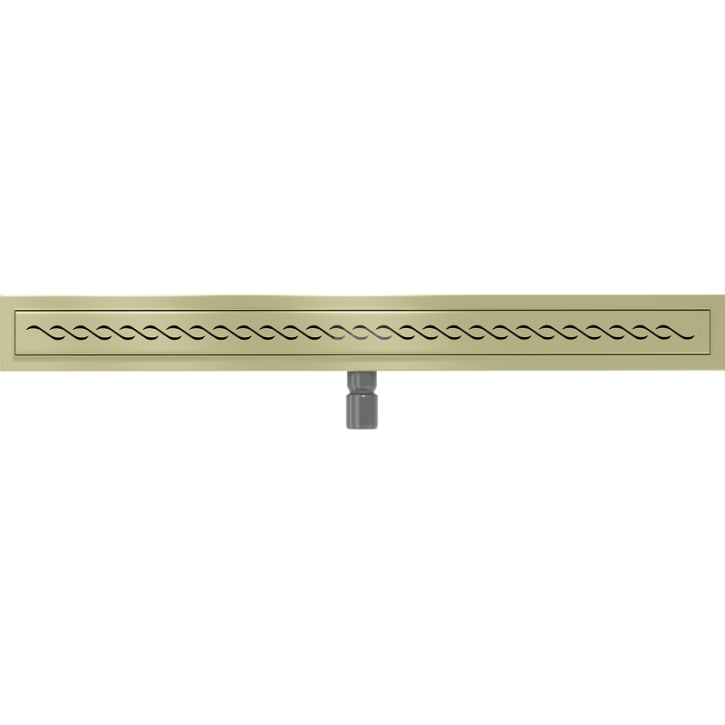 Mexen Flat M18 linear drain 100 cm, brushed gold - 1A23100-15