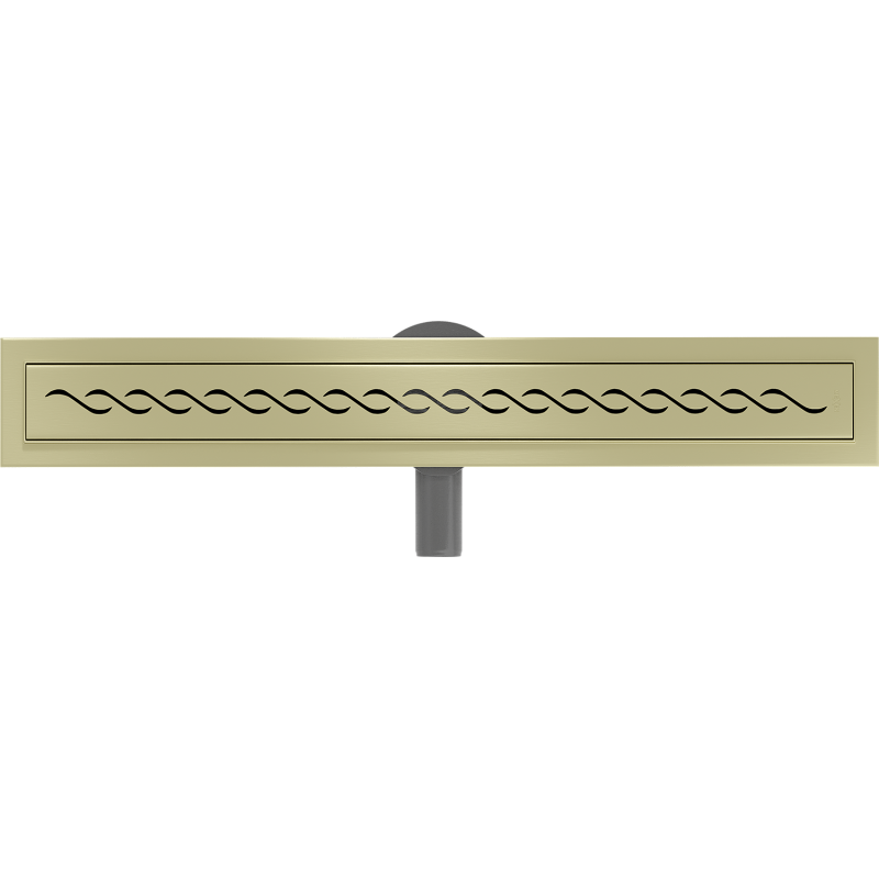 Mexen Flat 360° M18 Rotating Linear Drain 60 cm, Brushed Gold - 1A23060-40