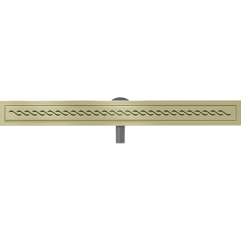 Mexen Flat 360° M18 ralo linear rotativo 90 cm, dourado escovado - 1A23090-40