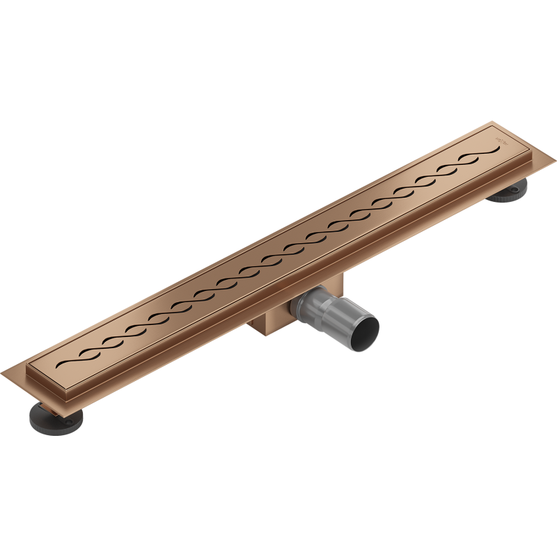Mexen Flat M18 linear drain 50 cm, brushed copper - 1C23050-15