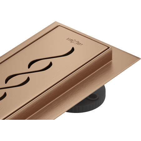 Mexen Flat M18 Linear Drain 100 cm, Brushed Copper - 1C23100-15