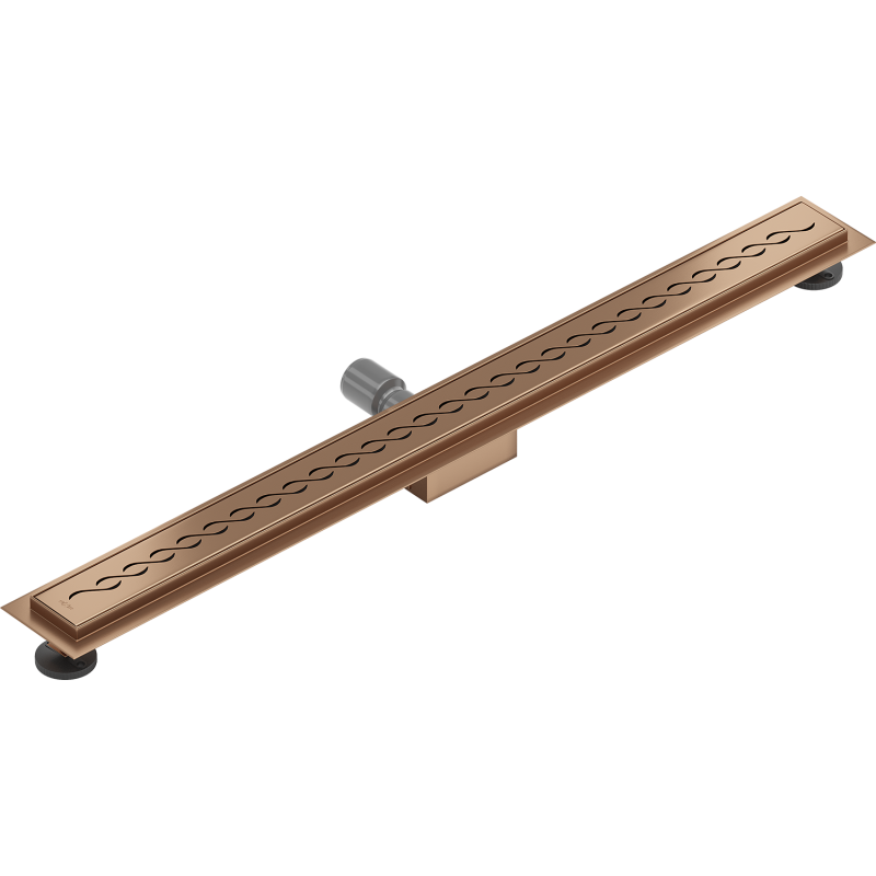 Mexen Flat M18 Linear Drain 100 cm, Brushed Copper - 1C23100-15