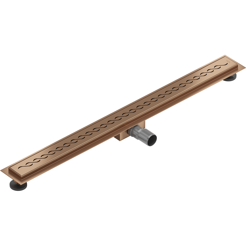 Mexen Flat M18 Linear Drain 100 cm, Brushed Copper - 1C23100-15