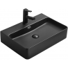 Mexen Lara lavabo de sobreponer 60 x 42 cm, negro mate - 21166085