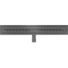 Mexen Flat M18 Linear Drain 70 cm, Brushed Gun Gray - 1E23070-15