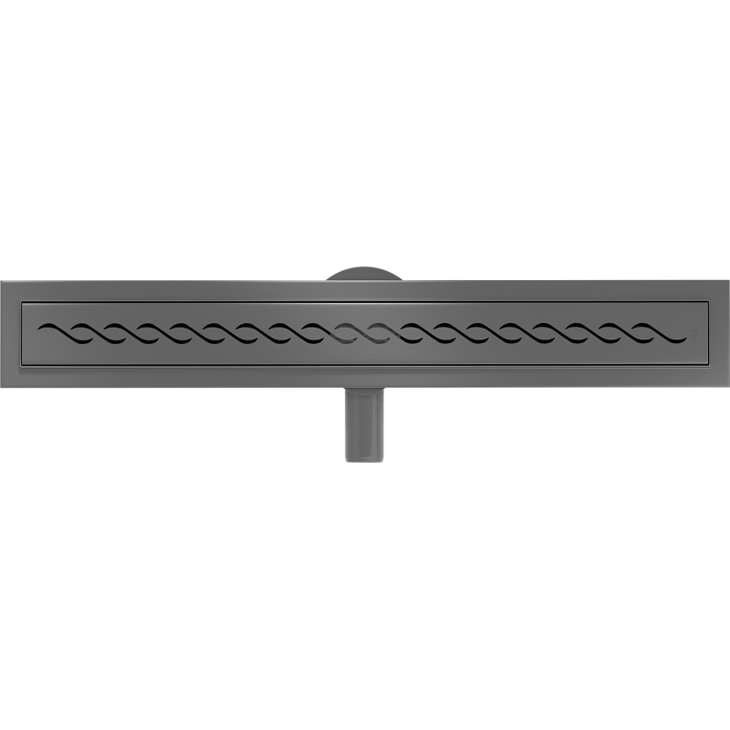 Mexen Flat 360° M18 50 cm Rotating Linear Drain, Gun Gray Brushed - 1E23050-40