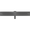 Mexen Flat 360° M18 50 cm Rotating Linear Drain, Gun Gray Brushed - 1E23050-40