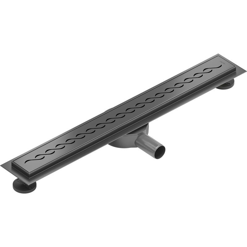 Mexen Flat 360° M18 60 cm Rotatable Linear Drain, Brushed Gun Gray - 1E23060-40