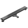 Mexen Flat 360° M18 60 cm Rotatable Linear Drain, Brushed Gun Gray - 1E23060-40