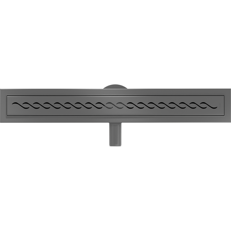 Mexen Flat 360° M18 Rotating Linear Drain 70 cm, Brushed Gun Gray - 1E23070-40