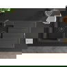 Mexen Andres granieten spoelbak 1,5-komor met afdruiprek 1000 x 500 mm zwart gespikkeld, zwarte sifon - 6515101510-76-B