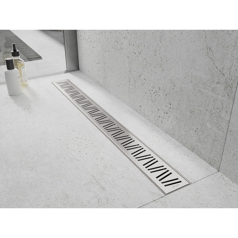 Mexen Flat 360° M22 pööratav joonkanalisatsioon 80 cm, inox - 1029080-40