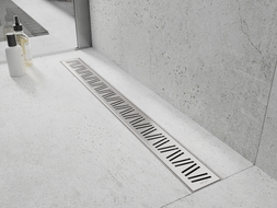 Mexen Flat 360° M22 rotacijski linijski odvod 70 cm, inox - 1029070-40