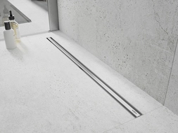 Mexen Flat 360° Slim ralo linear giratório 100 cm, inox - 1041100