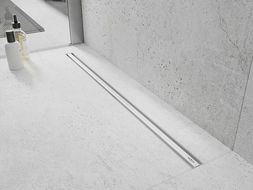 Mexen Flat 360° Slim 100 cm Rotatable Linear Drain, White - 1241100