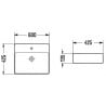 Mexen Lara lavabo de comptoir 60 x 42 cm, blanc - 21166000