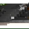 Mexen Andres granieten spoelbak 1,5-komorige met afdruipplaat 1000 x 500 mm zwart, zwarte sifon - 6515101510-77-B