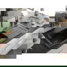 Mexen Andres granieten spoelbak 1,5-komorige met afdruipplaat 1000 x 500 mm zwart, zwarte sifon - 6515101510-77-B