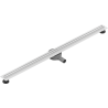 Mexen Flat 360° Slim pöörlev jooneline äravool 160 cm, valge - 1241160