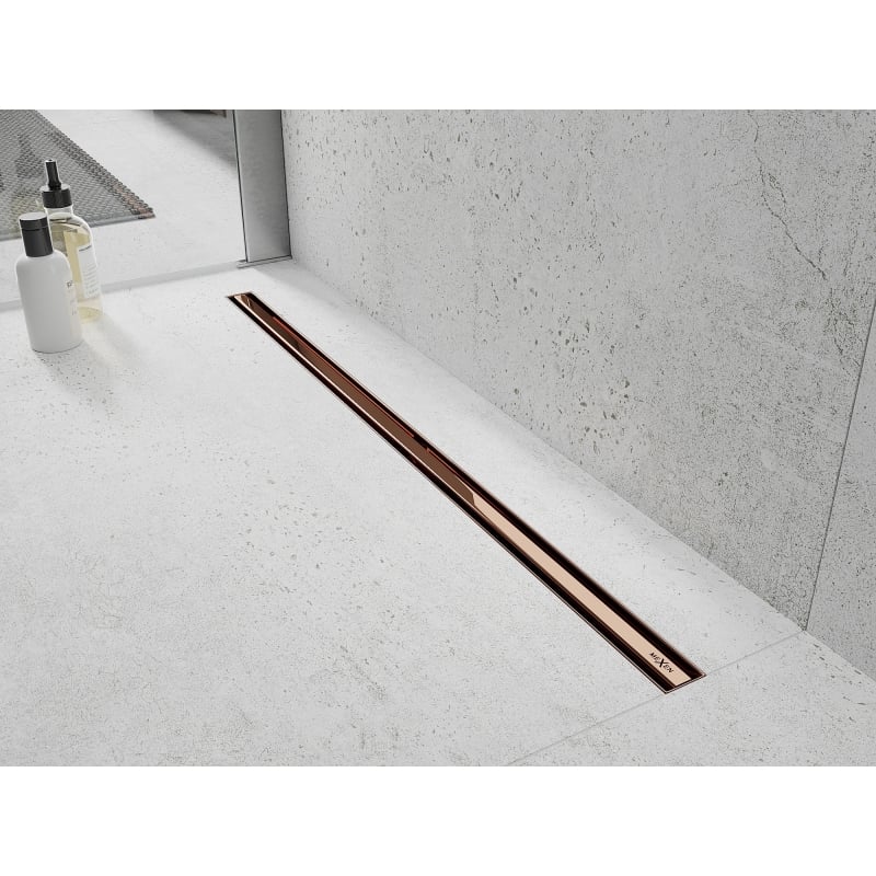 Mexen Flat 360° Slim pööratav joatoru äravool 150 cm, roosa kuld - 1641150