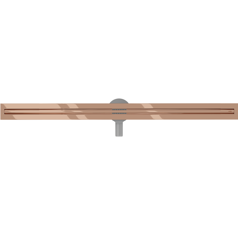 Mexen Flat 360° Slim odpływ liniowy obrotowy 160 cm, różowe złoto - 1641160
