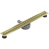 Mexen Flat 360° Slim 70 cm pöörlev lineaarne äravool, kuldne harjatud - 1A41070