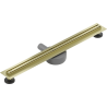 Mexen Flat 360° Slim odpływ liniowy obrotowy 70 cm, złoty szczotkowany - 1A41070