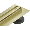 Mexen Flat 360° Slim caniveau linéaire rotatif 100 cm, or brossé - 1A41100