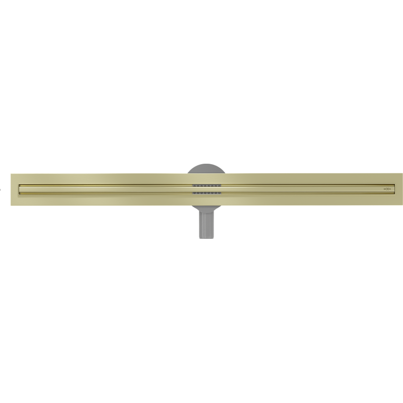 Mexen Flat 360° Slim 80 cm Rotatable Linear Drain, Brushed Gold - 1A41080