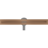 Mexen Flat 360° Slim 50 cm Rotational Linear Drain, Brushed Copper - 1C41050