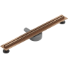 Mexen Flat 360° Slim pööratav jooneline äravool 60 cm, harjatud vask - 1C41060