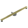 Mexen Flat 360° Slim pööratav jooneline äravool 100 cm, harjatud kuldne - 1A41100
