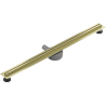 Mexen Flat 360° Slim pööratav 90 cm lineaarne äravool, kuldne harjatud - 1A41090