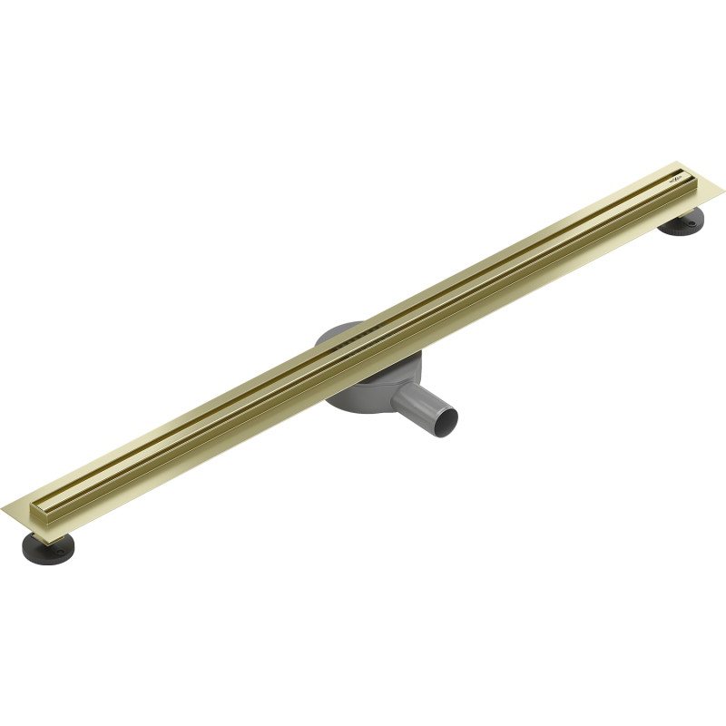 Mexen Flat 360° Slim pööratav 90 cm lineaarne äravool, kuldne harjatud - 1A41090