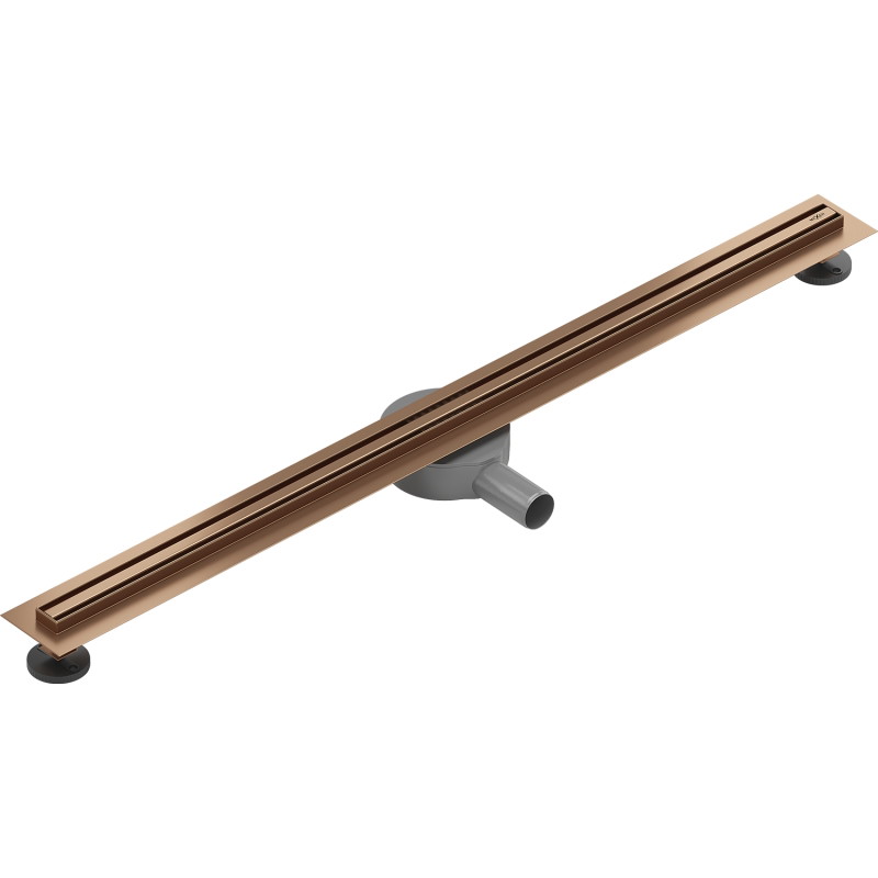 Mexen Flat 360° Slim pöörlev joonne äravool 80 cm, harjatud vask - 1C41080