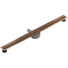 Mexen Flat 360° Slim 90 cm pöörlev jooneline äravool, harjatud vask - 1C41090
