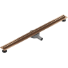 Mexen Flat 360° Slim 90 cm pöörlev jooneline äravool, harjatud vask - 1C41090