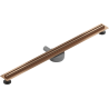 Mexen Flat 360° Slim rotating linear drain 100 cm, brushed copper - 1C41100