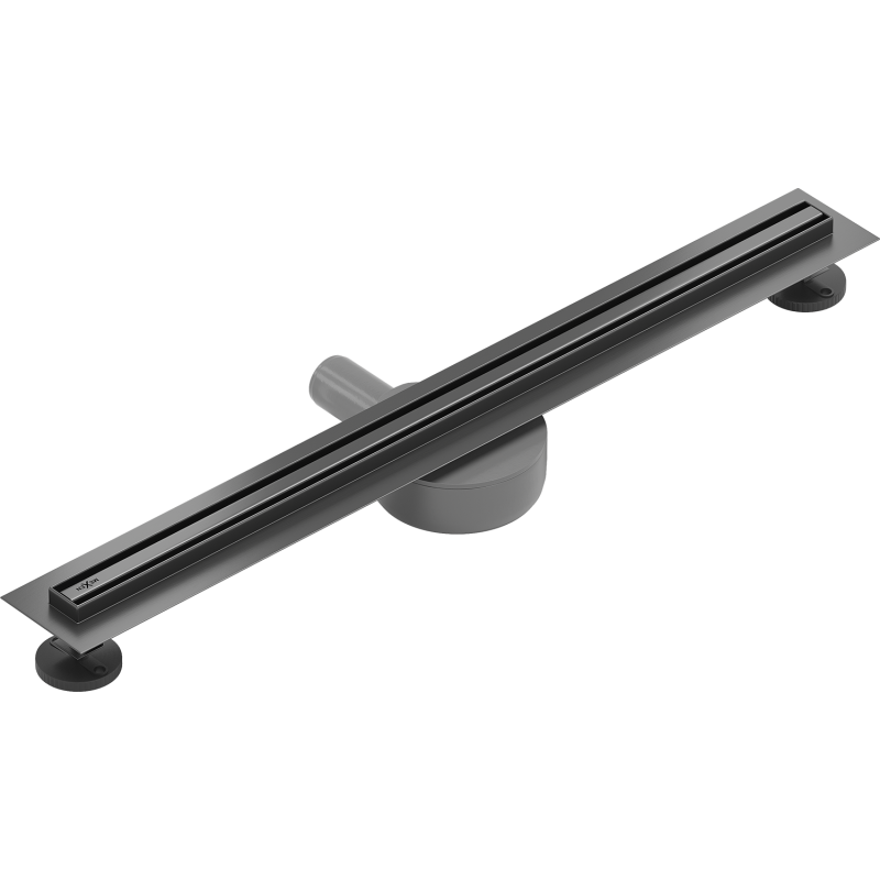 Mexen Flat 360° Slim odpływ liniowy obrotowy 50 cm, gun gray szczotkowany - 1E41050