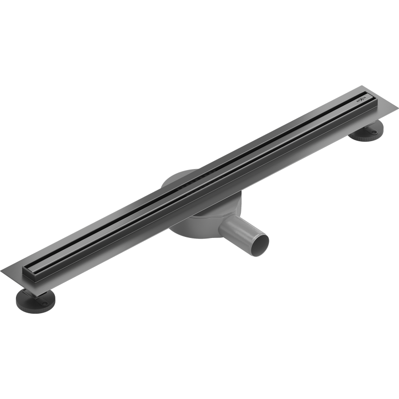 Mexen Flat 360° Slim odpływ liniowy obrotowy 50 cm, gun gray szczotkowany - 1E41050