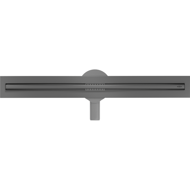 Mexen Flat 360° Slim odpływ liniowy obrotowy 50 cm, gun gray szczotkowany - 1E41050