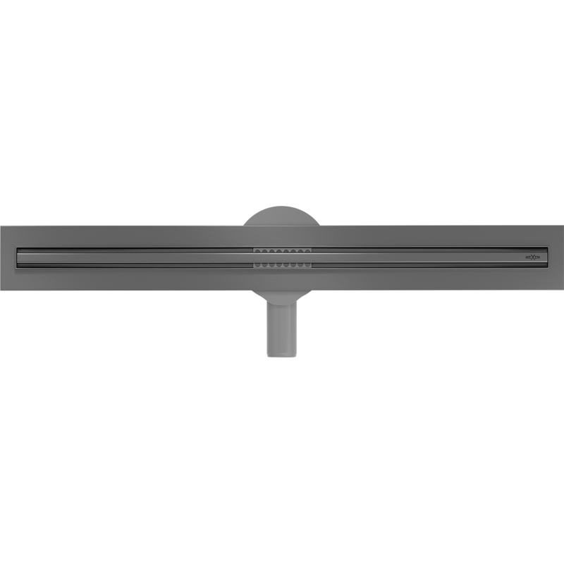 Mexen Flat 360° Slim ralo linear rotativo 60 cm, cinza escovado - 1E41060