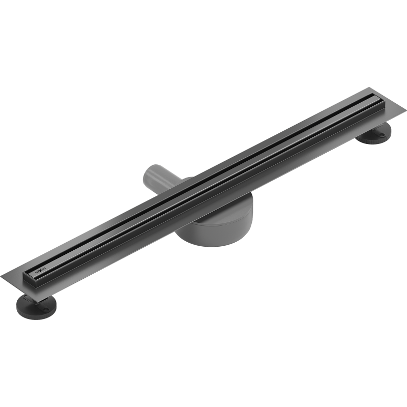 Mexen Flat 360° Slim käännettävä linjalattiakaivo 70 cm, harjattu gun gray - 1E41070